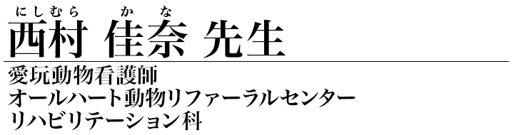 西村 佳奈 先生