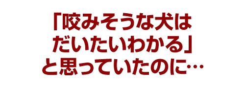 「咬みそうな猫はだいたいわかる」と思っていたのに…