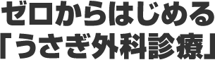ゼロからはじめる「うさぎ外科診療」