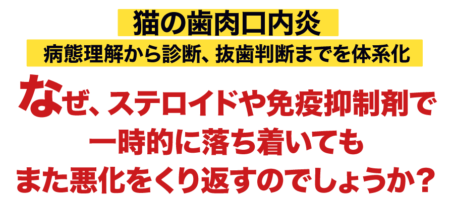 “なぜ、ステロイドや免疫抑制剤で一時的に落ち着いてもまた悪化をくり返すのでしょうか？”