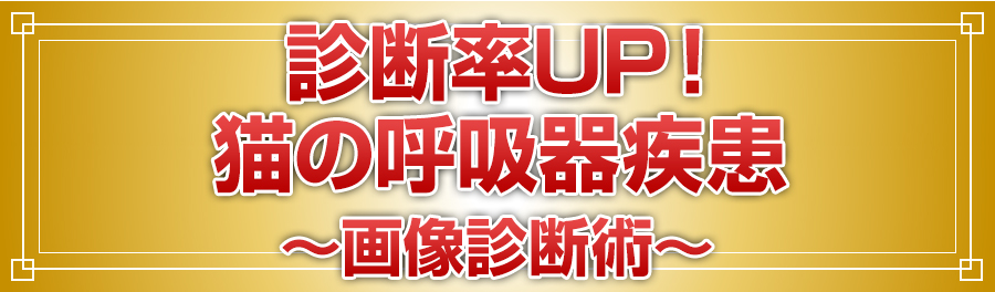 診断率UP！猫の呼吸器疾患～画像診断術～